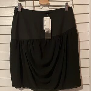 Kensie Black Asymmetrical Mini Skirt NWT 6